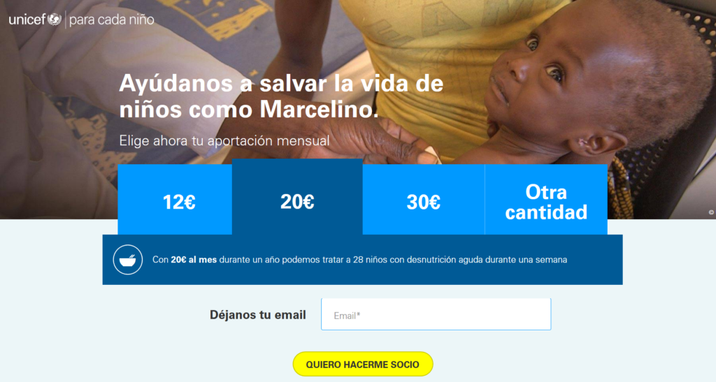 marketing para OSC: Unicef