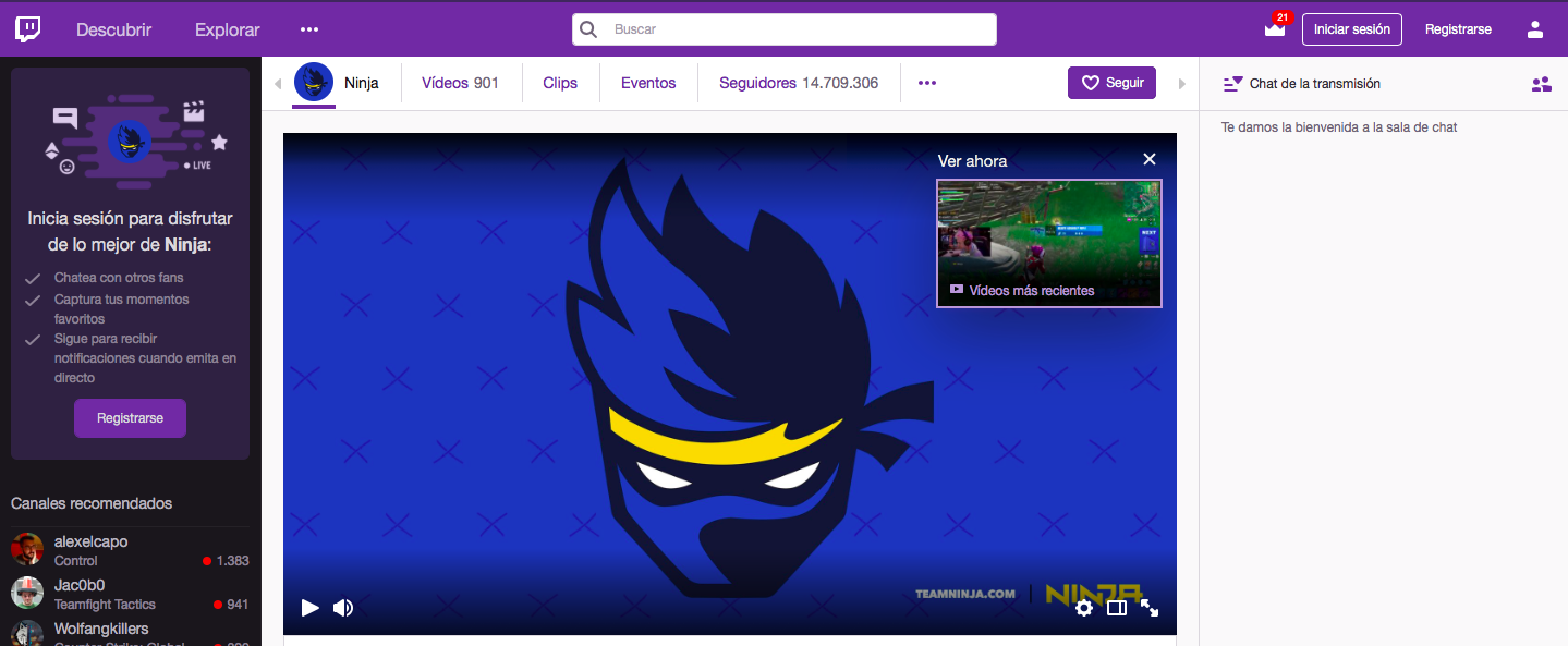 El caso Ninja: Twitch