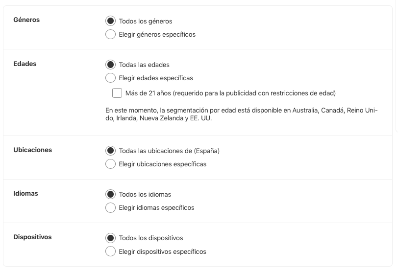 Publicidad en Pinterest
