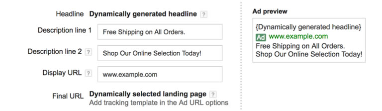 anuncios dinámicos en Google Ads