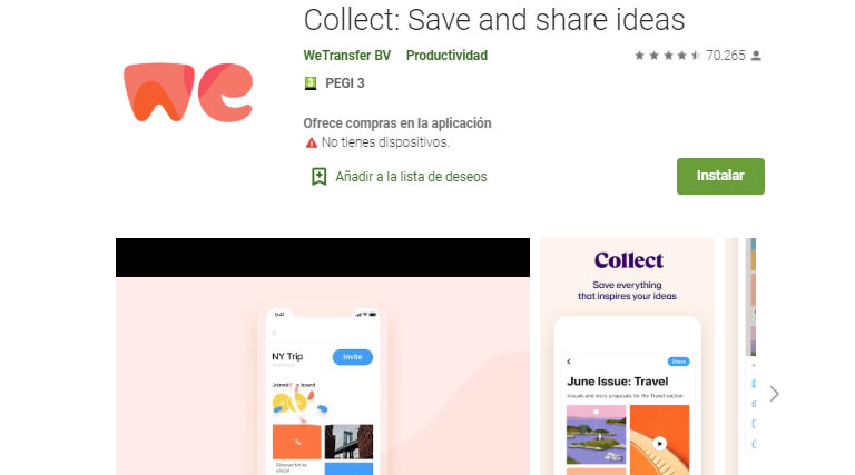 Qué es el APP branding - WeTransfer