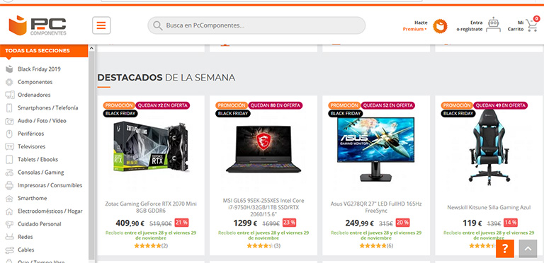 ecommerce que más venden en España