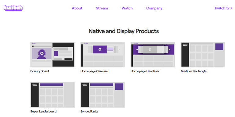 Tipos de publicidad en Twitch