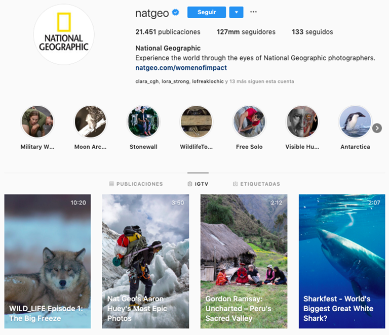 National Geographic Instagram