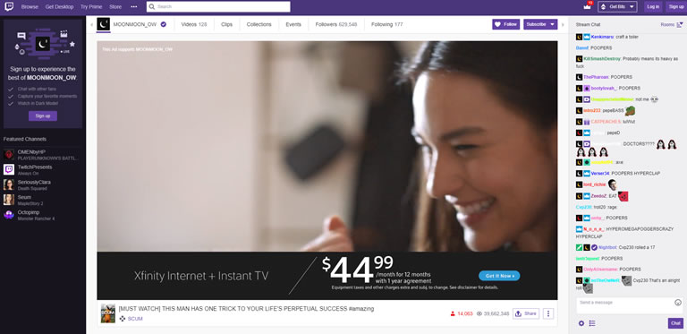 Twitch vs. Mixer: anuncios pre-roll