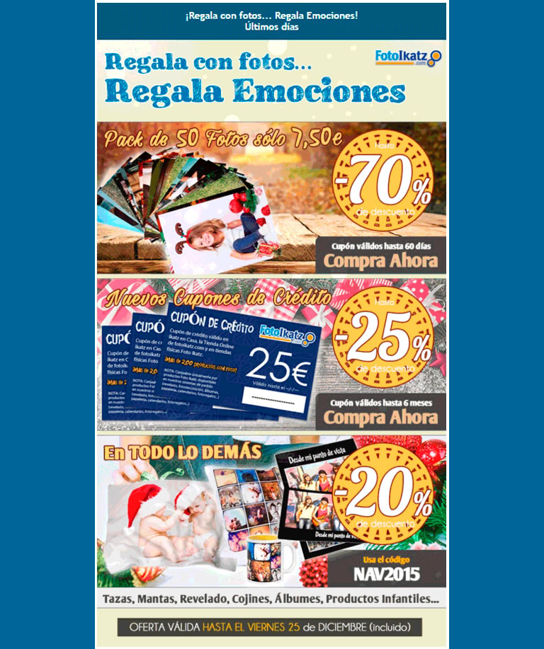 Email Marketing para Navidad: Foto Ikatz