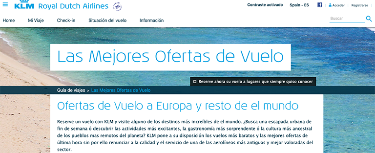 Email Marketing para Navidad: KLM