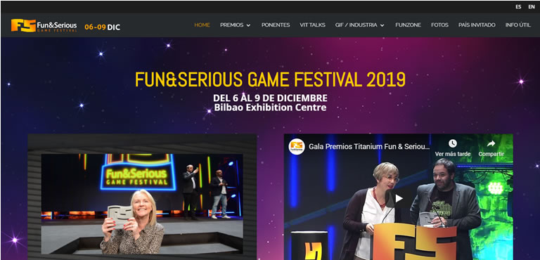 Eventos de esports & gaming en España en 2020: Fun and Serious Games Festival