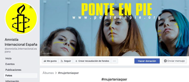 Amnistia Internacional campaña ponte en pie