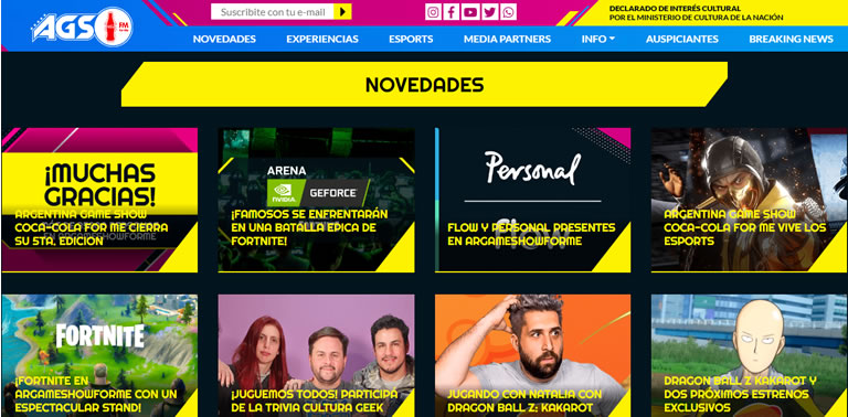 Eventos de esports & gaming en Latam en 2020: Argentina Game Show