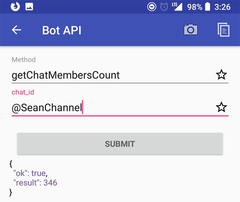 Crear bots en Telegram desde la API