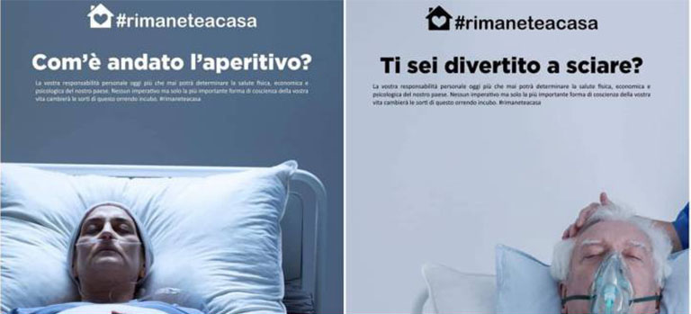 Impactante campaña italiana sobre el COVID 19