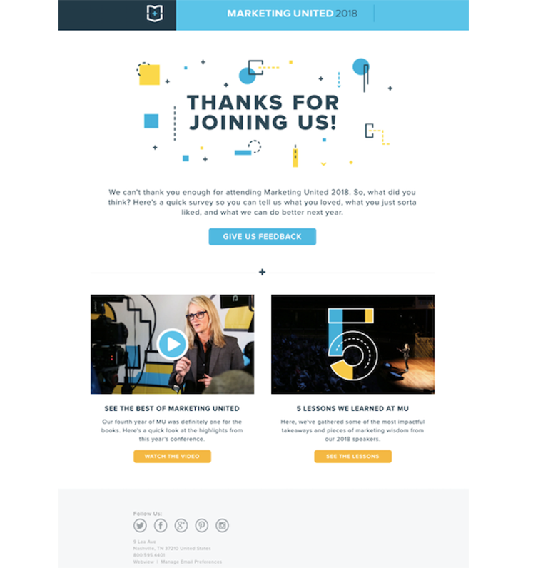 Email marketing para promocionar eventos