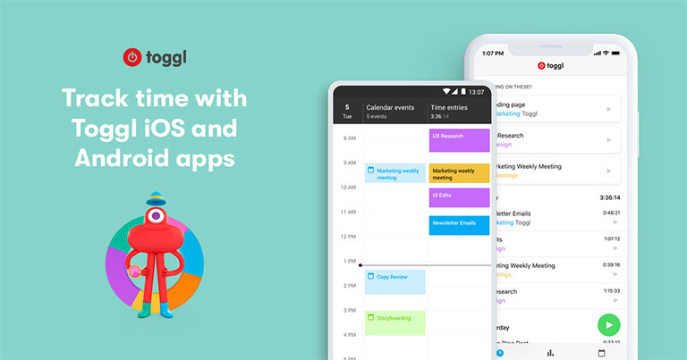 Toggl: control de horarios y tareas