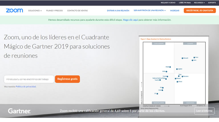 productividad en Home Office: Zoom