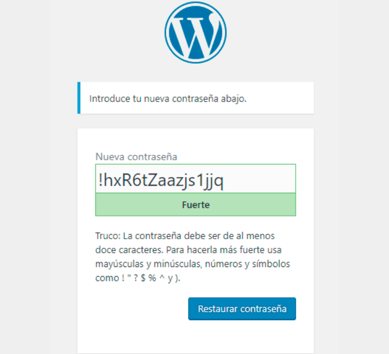Garantiza la seguridad de un blog en WordPress con una contraseña infalible