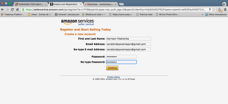 cuentas en amazon