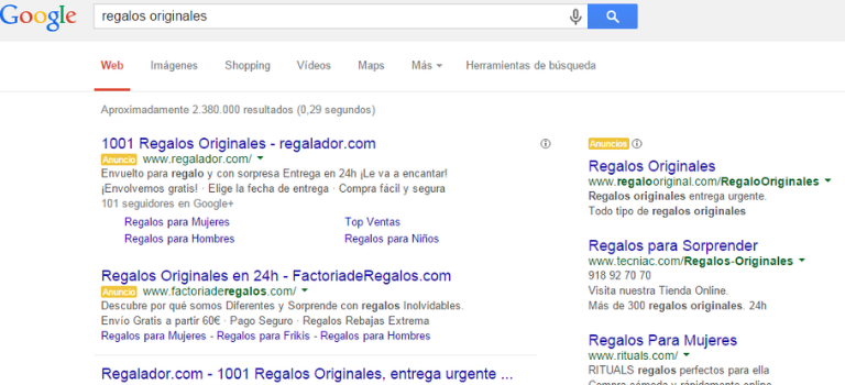 Ranking de anuncios Google Ads