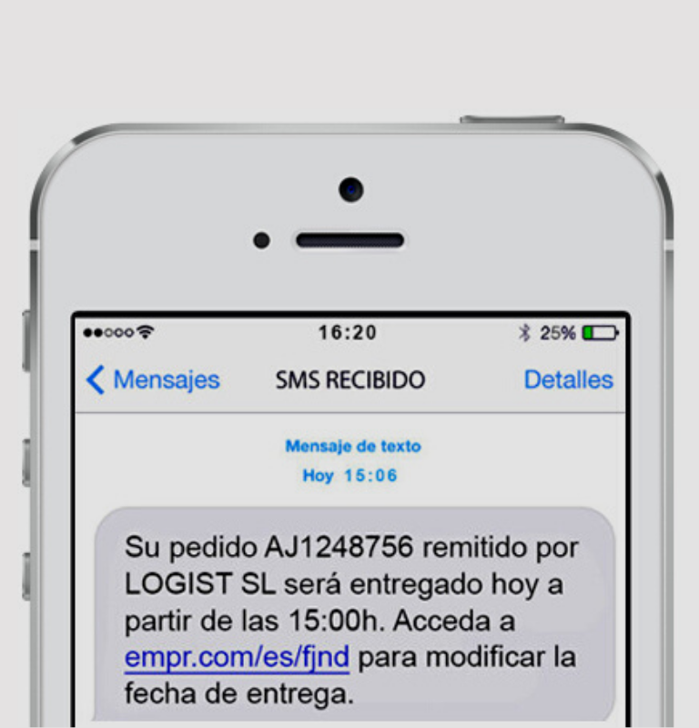 Notificación de envío