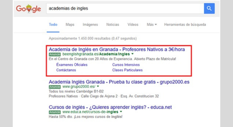 Función y localización de anuncios de Google