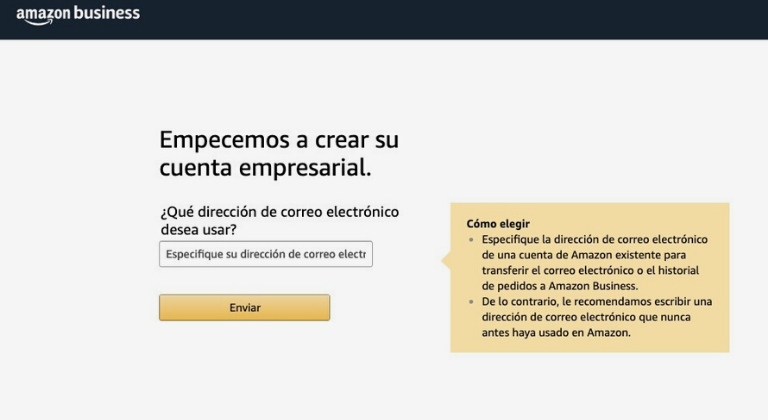 Crea tu cuenta de negocios
