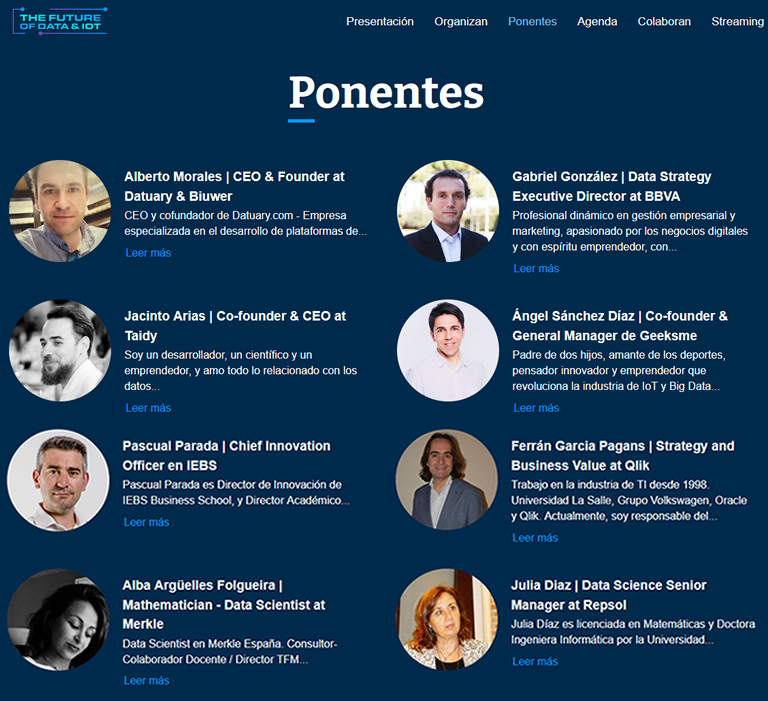 Ponentes The Future of Data