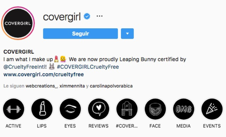Utiliza las historias destacadas