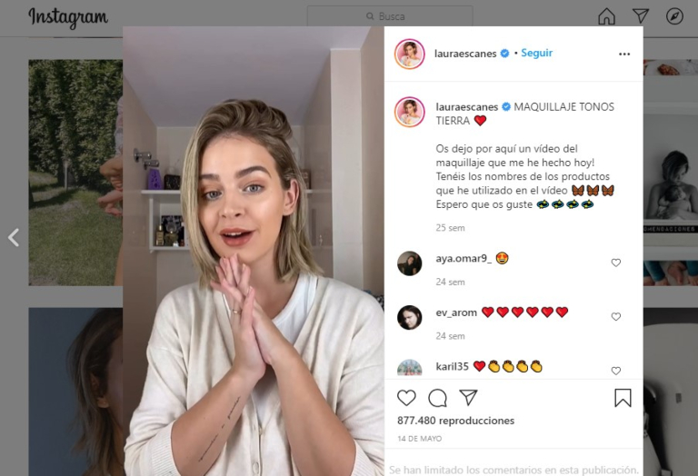 Laura Escanes: recomendación de maquillaje 