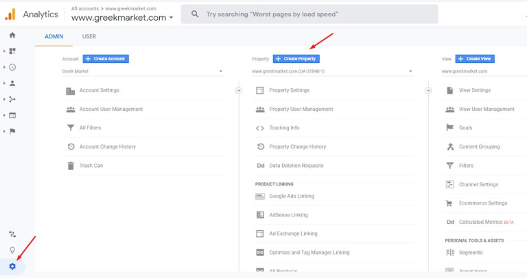 Propiedades de Anaytics 4
