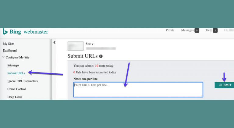 Indexar en Bing Webmaster Tools