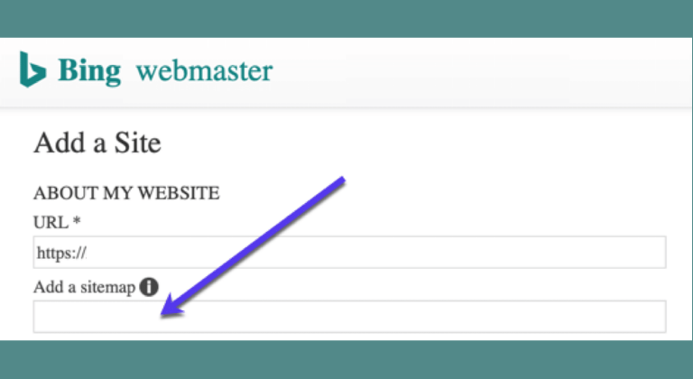 URL del mapa del sitio