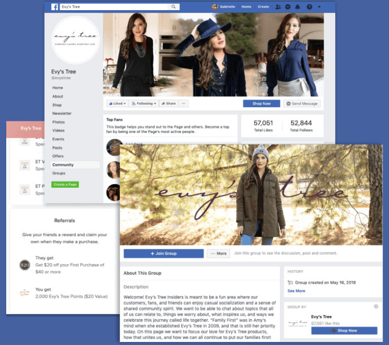 Ejemplos de marketing de compromiso: Evy's Tree