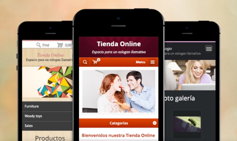 Navegación principal con imágenes