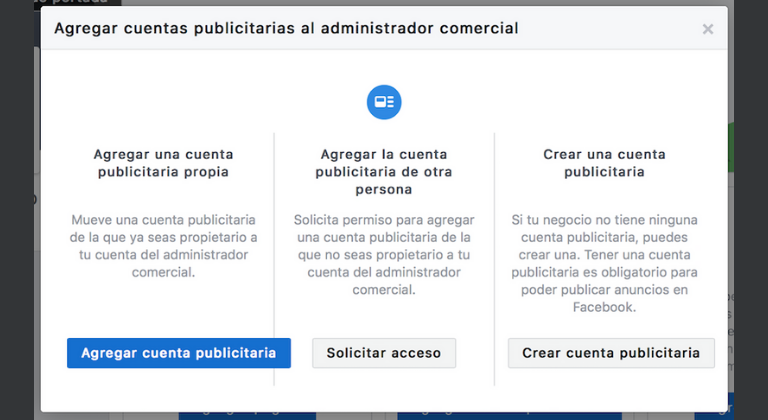 Crear cuenta Facebook business