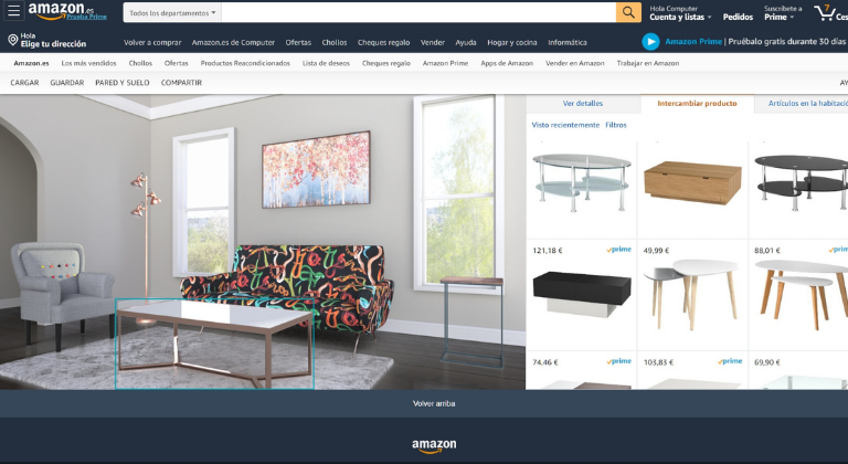 Muebles en Amazon