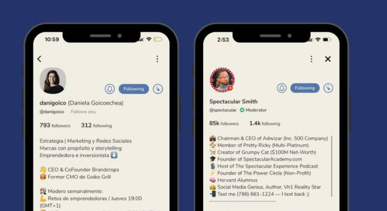 Biografía de la cuenta