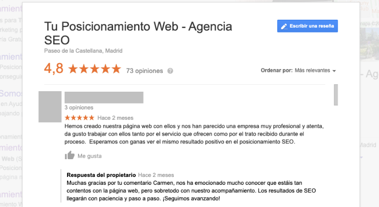 eliminar reseñas en Google My Business