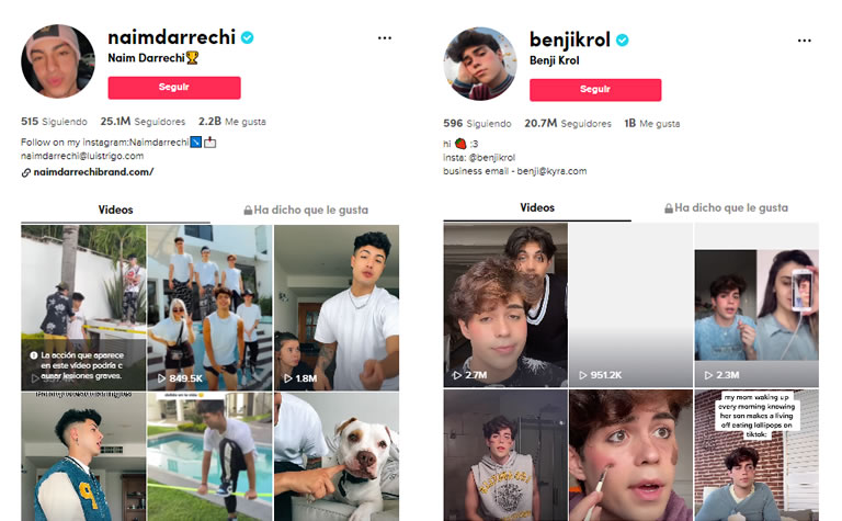 Top Tiktokers España