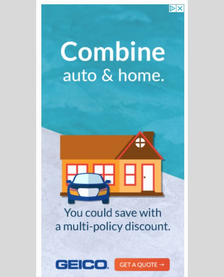 ejemplos de anuncios display de los que tomar nota: Geico