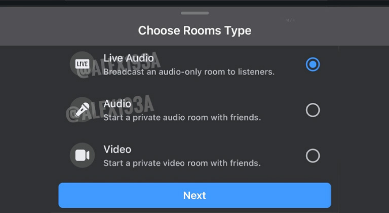 Live audio de Facebook