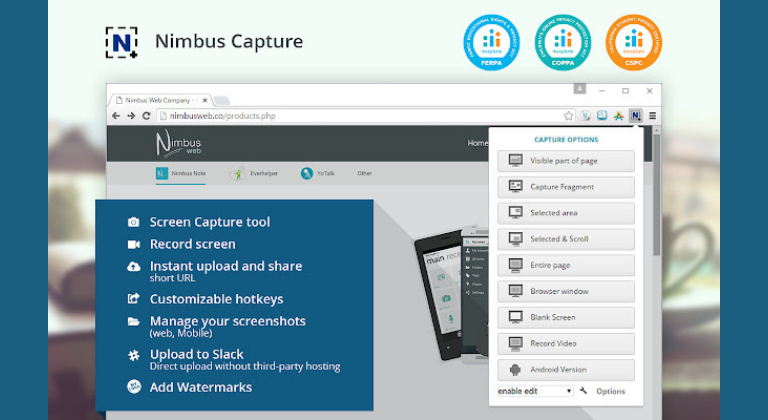 Extensiones de Chrome para marketing digital: Nimbus