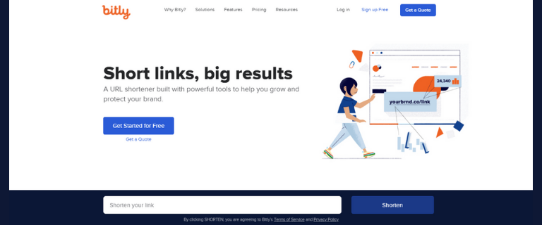 Acortador de URL: Herramienta Bitly