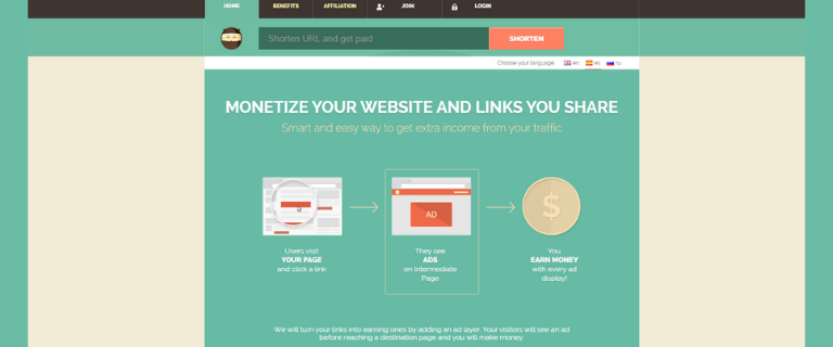 Acortador de URL: Shorte.ST