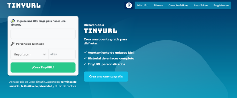 Acortador de URL: TinyURL