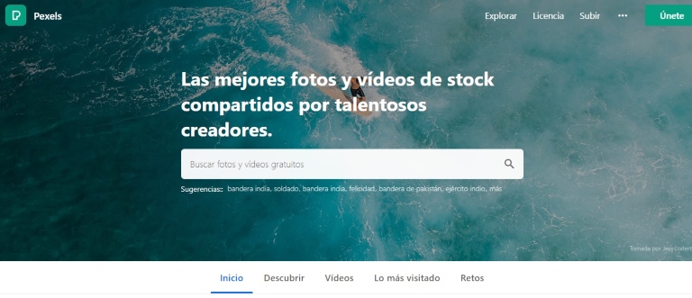 Pexels banco de imágenes gratuito