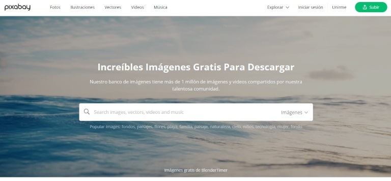 Bancos de imágenes gratuitos: Pixabay