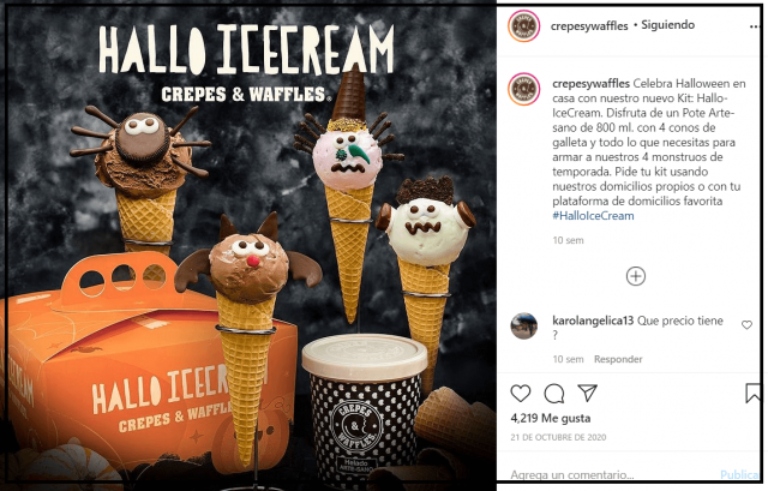 Restaurante crepes and wafles branded content