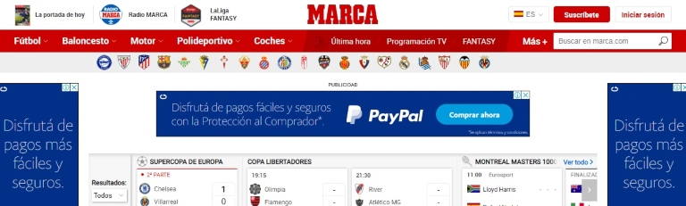 Ejemplos de compra programática: Paypal