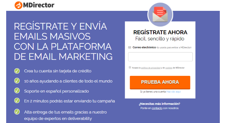 Formularios de suscripción en tu web para generar leads