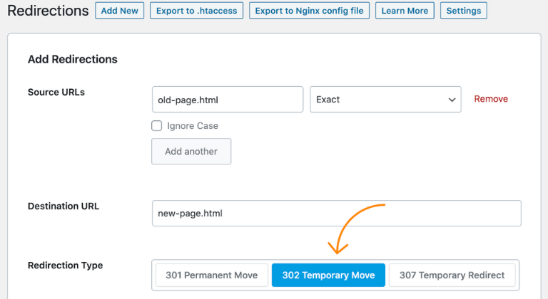 Redirección 302 en SEO